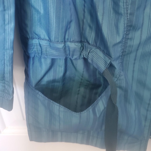 HILTON HOLLIS BLUE STRIPED LS ZIPPERED SHACKET/JACKET - SIZE 4 - Picture 4 of 8
